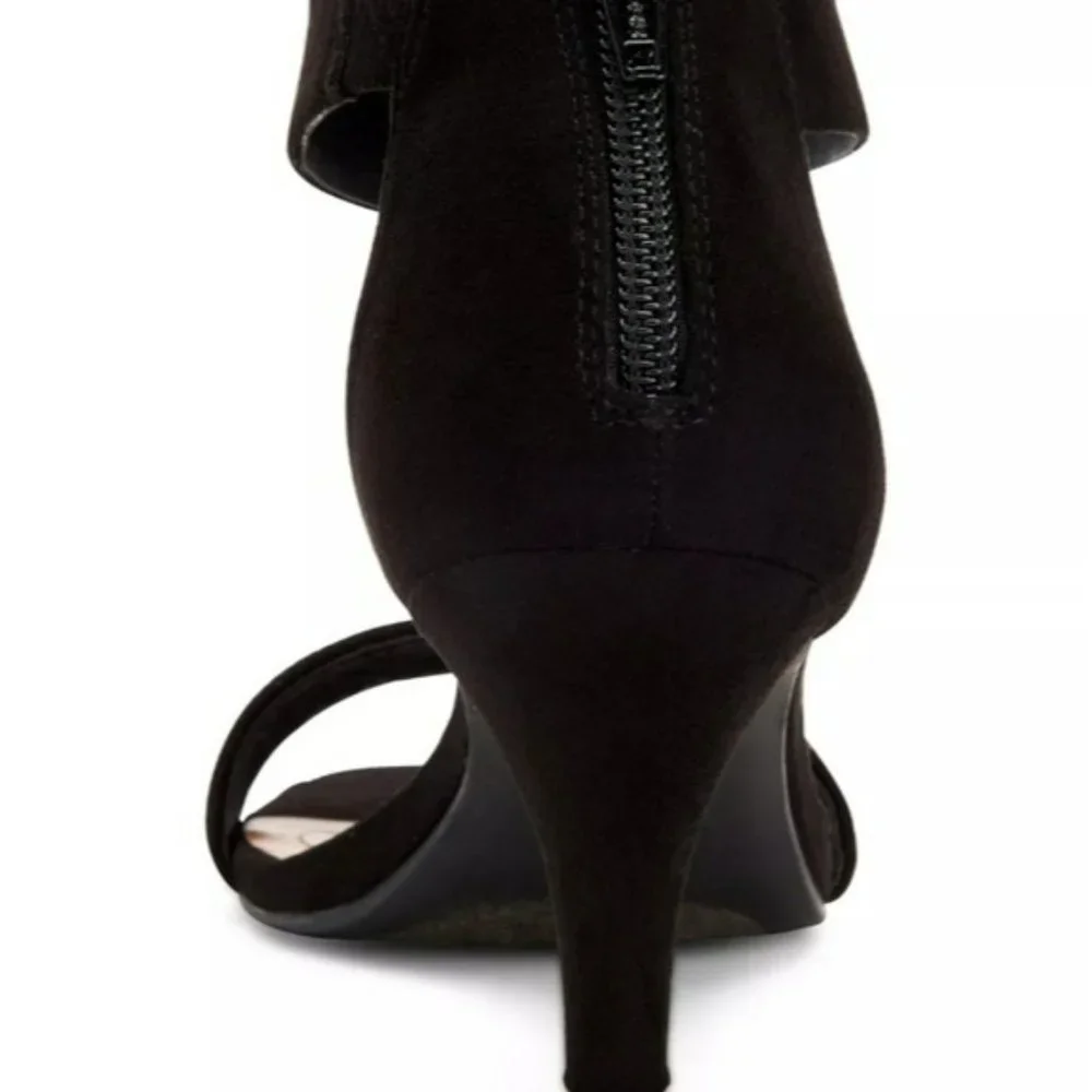 Style & Co Phillys Two-piece Evening Sandals Black -7 - Picture 3 of 9